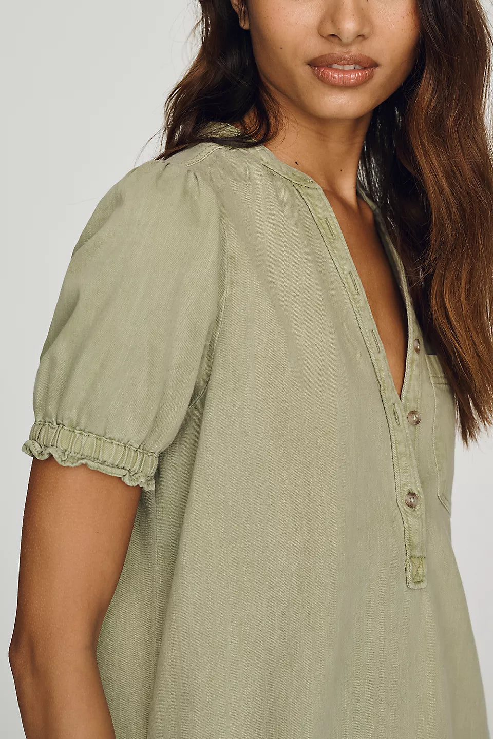 Aly Puff-Sleeve Mini Dress